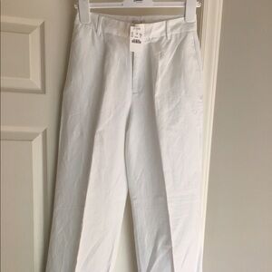 J Crew Factory High Waisted Linen Pants